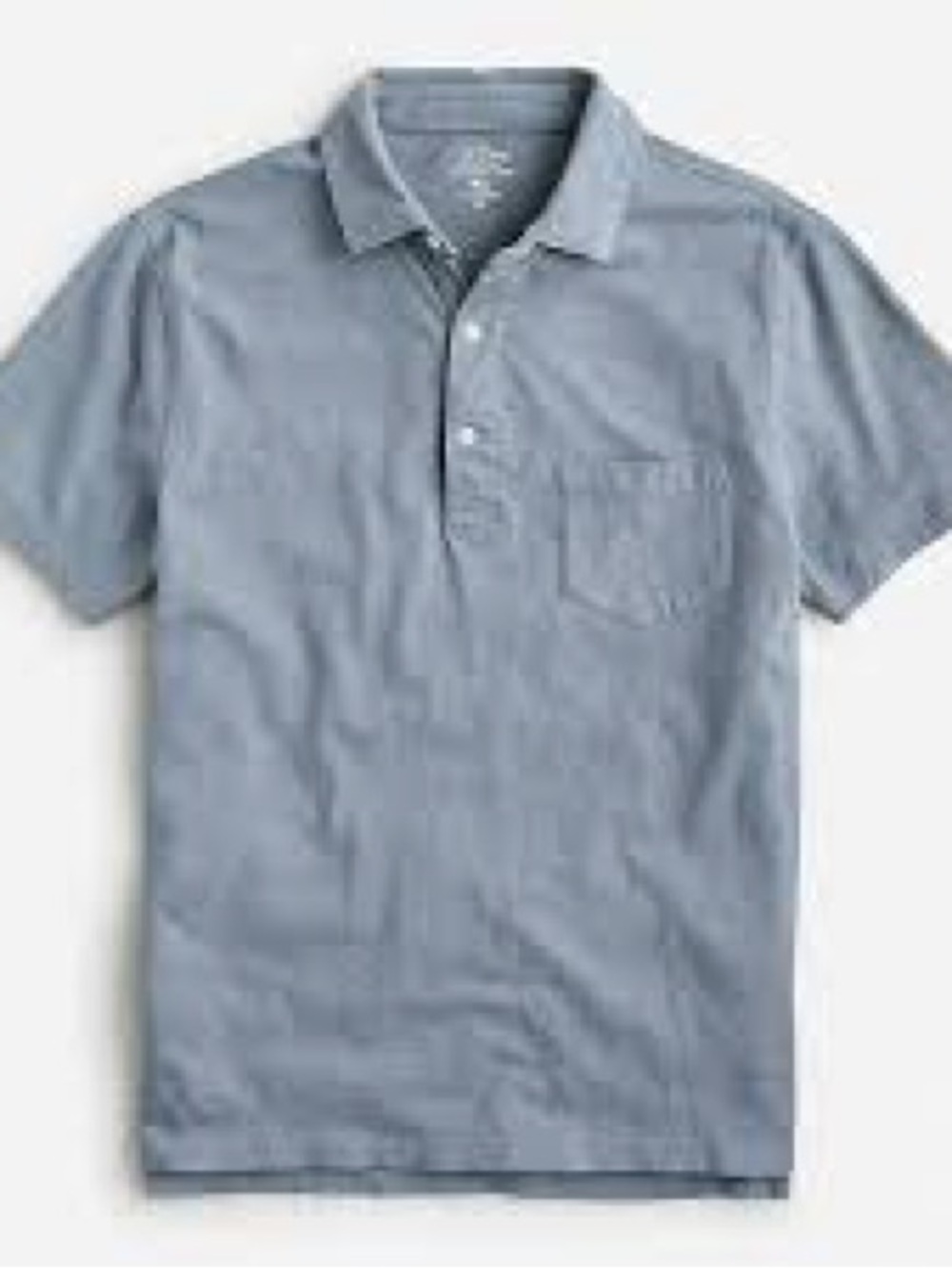 J. Crew Light Blue Short-Sleeve Polo with Chest Pocket